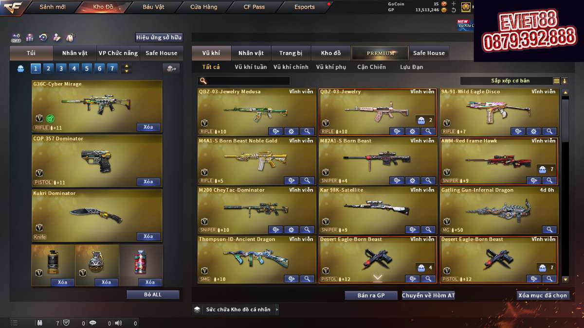 shop acc cf uy tin gia re
